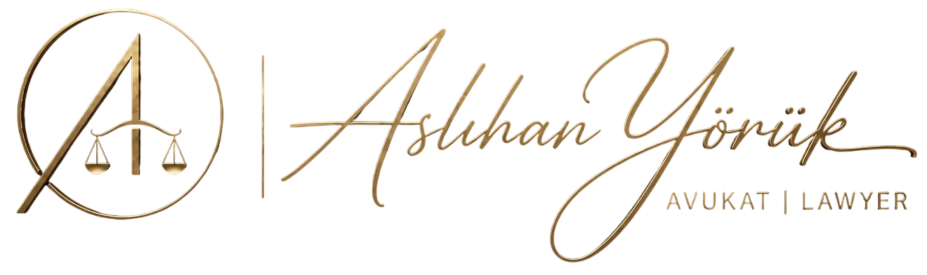 Aslıhan yörük avukatlık logo Altın renk şeffaf logo antalya